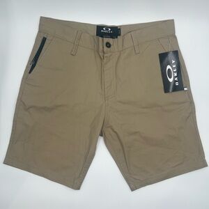 Oakley Men's Khaki Flat Front Shorts